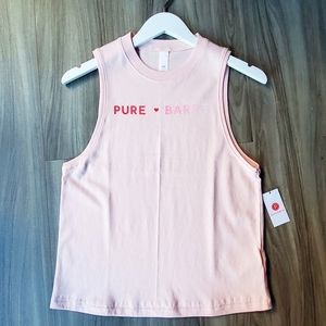 NWT Pink Pure Barre Heart Tank